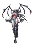  1girl artist_request character_request claws horns monster_girl nicchae ninja_gaiden simple_background solo source_request white_background wings 