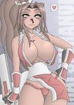  breasts large_breasts ninja non-web_source panties ponytail red_panties shiranui_mai solo takilmar the_king_of_fighters underwear 
