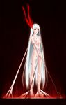  albino bad_id bad_pixiv_id bdsm bondage bound copyright_request highres long_hair nude red_eyes solo very_long_hair vincent_(artist) white_hair 