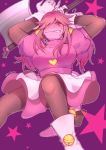  2019 anthro blush breasts clothed clothing deltarune digital_media_(artwork) female hair kosafordraw magical_girl_outfit mammal reptile scalie simple_background skirt solo susie_(deltarune) teeth video_games 
