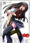  black_hair boots breasts hands highres large_breasts legs lucifer navel nimu open_mouth parody queen's_blade red_eyes solo stakes_of_purgatory thighhighs torn_clothes umineko_no_naku_koro_ni 