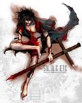  alucard_(castlevania) black_hair blood cross hellsing red_eyes snake solid 