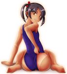  ass bad_id bad_pixiv_id looking_back nerikeshi one-piece_swimsuit one-piece_tan original school_swimsuit solo swimsuit tan tanline 