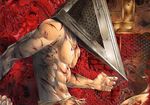  blood male male_focus muscle pyramid_head scar scars silent_hill silent_hill_homecoming skeleton skull topless 