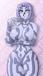  blue_hair breasts cortana curvy halo_(game) highres large_breasts nude solo takilmar wide_hips 