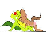  belly buckteeth bulge clothing erection foreplay happy_tree_friends licking male male/male mammal nutty_(htf) precum rodent sciurid teeth tongue tongue_out twee tweecredo underwear 