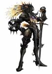  armor artist_request black_knight_(white_knight_chronicles) full_armor male_focus shirokishi_monogatari solo sword weapon 