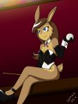  armwear belisa billard billiard_table clothing corset drake-rex elbow_gloves footwear gabbslines gloves hare high_heels lagomorph lingerie mammal pool_(disambiguation) rabbit shoes 