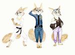  3_toes 4_fingers aliya_sari_(readerno31142) canid canine disney female fox francesca-ictbs fur gold_fur green_eyes mammal toes white_fur zootopia 