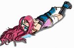  armbinder arms_behind ball_gag bondage fuuka_(naruto) legcuffs naruto open_toe red_hair saliva wing_saber_(artist) 