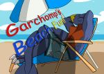  beach bluepanda115 comic dragon garchomp hi_res nintendo pok&eacute;mon pok&eacute;mon_(species) seaside sleeping umbrella video_games 