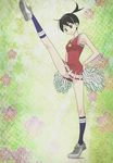  cheerleader dress highres leg_lift legs ookusa_manami panties sayonara_zetsubou_sensei screencap solo split standing standing_on_one_leg standing_split stitched third-party_edit underwear 