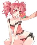  apple camisole drill_hair food fruit holding holding_food holding_fruit kasane_teto lingerie manle orange_hair panties red_eyes red_hair romeo_to_cinderella_(vocaloid) see-through side-tie_panties solo_focus strap_slip twin_drills twintails underwear utau 