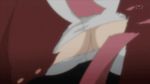  :o animated animated_gif bangs blunt_bangs bouncing_breasts breasts cleavage cleavage_cutout glowing large_breasts long_hair lowres lucifer necktie no_bra open_mouth red_eyes stakes_of_purgatory surprised tearing_clothes torn_clothes umineko_no_naku_koro_ni watermark 