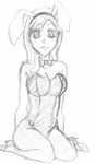  animal_ears bleach bunny_ears bunny_girl bunny_suit bunnysuit inoue inoue_orihime lowres orihime orihime_inoue sketch 