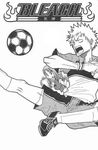  ball bleach ichigo ichigo_kurosaki inoue inoue_orihime kurosaki kurosaki_ichigo orihime soccer_ball 