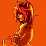  animal_ears back bad_deviantart_id bad_id cat_ears crossed_arms final_fantasy final_fantasy_xi green_eyes holding_arm masey mithra orange_(color) solo tail tattoo topless 