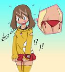  bikini blush haruka_(pokemon) panties pokemon side-tie_panties side_tie_panties skirt swimsuit underwear 