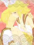  1girl bad_id bad_pixiv_id blonde_hair blue_eyes breasts brother_and_sister closed_eyes hair_ornament hair_ribbon hairclip incest kagamine_len kagamine_rin kiss nipples ribbon shinigami_a short_hair siblings small_breasts twincest twins vocaloid 