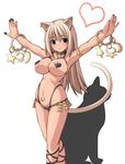  animal_ears artist_request blonde_hair cameltoe cat_ears cat_tail catgirl collar cute highres jewelry legs long_hair neko pasties sexy tail 