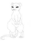  2018 anatomically_correct bedroom_eyes black_eyes crookedtrees ear_tuft eyelashes featureless_crotch female feral flat_chested half-closed_eyes looking_at_viewer mammal mouse multi_nipple nipples nude rat rodent seductive simple_background sketch slightly_chubby smile solo standing suggestive thick_thighs tuft whiskers white_background wide_hips 