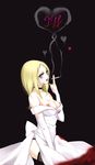  areolae bad_id bad_pixiv_id bare_shoulders blonde_hair blood breasts bride_of_chucky choker cigarette cleavage dress fishnet_legwear fishnets large_breasts smoke smoking solo tattoo thighhighs tiffany_(bride_of_chucky) white_dress yugaa 