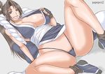  breasts fatal_fury king_of_fighters kof large_breasts ninja panties papepox2 ponytail shiranui_mai snk underwear 