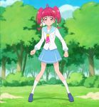  highres hoshina_hikaru pink_eyes pink_hair precure school_uniform screencap star_twinkle_precure stitched third-party_edit twintails 