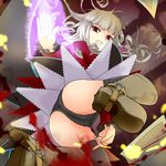  ass bad_id bad_pixiv_id blood cameltoe drill_hair from_below kamaboko_red long_hair perspective red_eyes satan solo stakes_of_purgatory thighhighs umineko_no_naku_koro_ni upskirt white_hair 