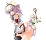  ass bad_id bad_pixiv_id cat felyne horn kino_(kino_konomi) kirin_(armor) monster_hunter panties thighhighs underwear 