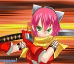  breasts goggles gouma_reifuden_izuna huge_breasts izuna katana legend_of_the_unemployed_ninja pink_hair sword weapon 