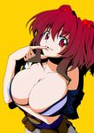  absurdres breasts cleavage highres huge_breasts onozuka_komachi red_hair solo touhou yukinoserizawa 