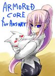  animal armored_core armored_core:_for_answer blue_eyes blush cat female from_software girl kasumi_sumika pink_hair strayed 