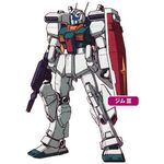  energy_gun gm_(mobile_suit) gm_iii gun gundam gundam_unicorn gundam_zz katoki_hajime lowres mecha no_humans official_art shield weapon 