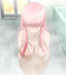  breasts cap dvd haramura_nodoka highres huge_breasts pink_hair saki screencap shower 