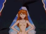  angry animated animated_gif boxers choker dress hands_on_hips long_hair lowres male_underwear neon_genesis_evangelion orange_hair souryuu_asuka_langley striped surprised underwear undressing 