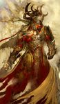  armor balthazar_(guild_wars) concept_art fantasy guild_wars helmet kekai_kotaki male_focus mask solo sword weapon 