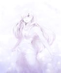  bad_id bad_pixiv_id hair_over_one_eye highres long_hair maou_monogatari_monogatari monochrome no_lineart purple solo suulabo white 