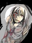  blood breasts cleavage left_4_dead left_4_dead_(witch) midriff red_eyes silver_hair witch_(left4dead) 