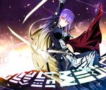  ayatudura bad_id bad_pixiv_id dress gradient_hair hijiri_byakuren impossible_clothes impossible_dress long_hair multicolored_hair solo sorcerer's_sutra_scroll star_sword_apologetics sword touhou weapon yellow_eyes 