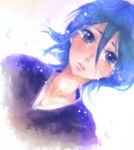  bad_id bad_pixiv_id black_hair bleach blue_hair japanese_clothes kuchiki_rukia open_mouth short_hair solo souno_kazuki tears 