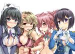  bad_id bad_pixiv_id black_hair blue_eyes blue_hair breasts brown_eyes brown_hair cleavage cuffs edomae_lunar handcuffs jpeg_artifacts large_breasts long_hair medium_breasts microphone multiple_girls pink_hair purple_eyes seto_no_hanayome seto_sun shiranui_akeno short_hair tosh_(imonade_ryouchou) whistle work_in_progress zenigata_mawari 