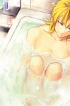  absurdres bath blonde_hair heterochromia highres katina_tarask nude solo super_robot_wars super_robot_wars_original_generation water yuikawa_kazuno 