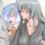  ass blonde_hair breasts glasses hairband hina_ichigo large_breasts long_hair multiple_girls nude older rozen_maiden silver_hair suigintou sunglasses tsuda_nanafushi 