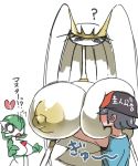  &lt;/3 2019 ? anthro areola arthropod big_breasts breast_squish breast_suck breasts confusion female gardevoir green_hair hair hat headwear hug huge_breasts human human_on_anthro humanoid insect interspecies japanese_text male male/female mammal nintendo nipples nishikunsp non-mammal_breasts open_mouth pheromosa pok&eacute;mon pok&eacute;mon_(species) pok&eacute;morph pok&eacute;philia purple_eyes simple_background size_difference standing sucking tears text translated ultra_beast video_games white_background white_skin 