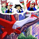  bianca_(pokemon) g-sun kanon_(pokemon) latias latios lowres nintendo pokemon satoshi_(pokemon) 