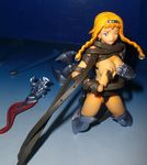  belt blonde_hair breast_hold breasts figure large_breasts leina queen's_blade revoltech solo topless 
