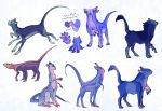  2013 4_arms 4_eyes alien andalite blue_fur english_text fur lackofa mouthless multi_arm multi_eye multi_limb multicolored_fur purple_fur semitaur simple_background taur text 