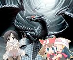  chibi dragon haruka_(pokemon) hikari_(pokemon) katsura_kokoro kokoro lowres pokemon 