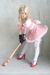  bad_girl baseball_bat blonde_hair blood cosplay dress grasshopper_manufacture high_heels no_more_heroes photo shoes weapon 
